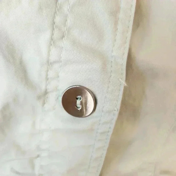 White House Black Market Jacket Mint Green Casual Jean Jacket Size 4 - Picture 10 of 11